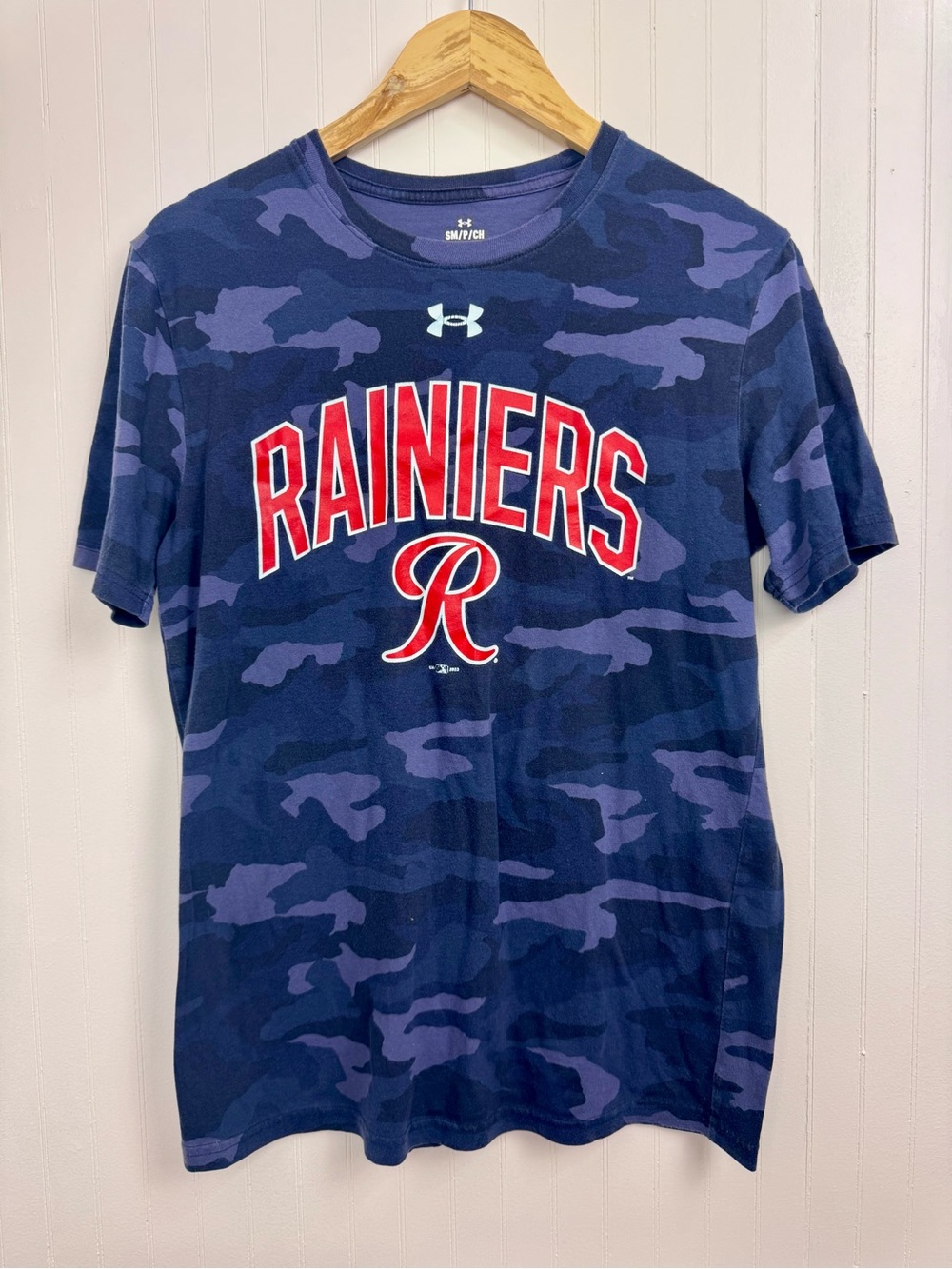 Rainiers Baseball Under Armour Camo Short Sleeve Shirt